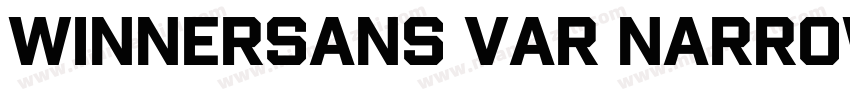 WinnerSans VAR NarrowExtraBold字体转换